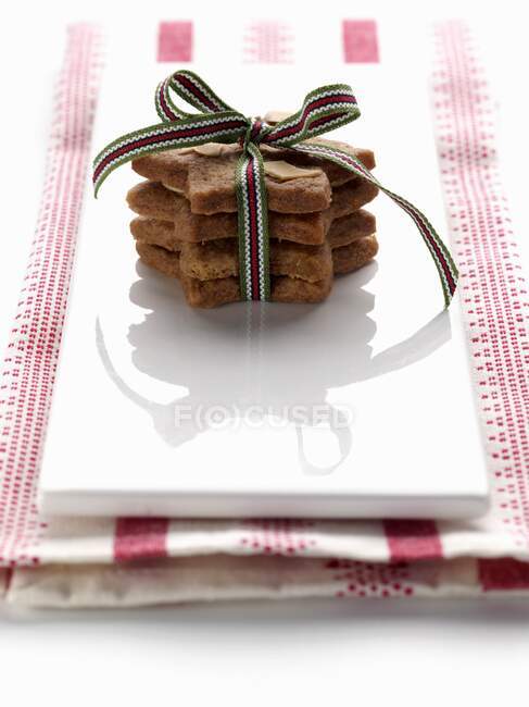 Xmas biscuits close-up view — Stock Photo
