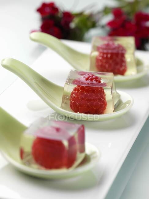 Champagne jelly close-up view — Stock Photo