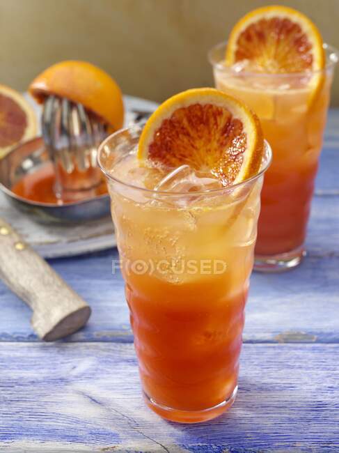 Blood orange ginger ale — Stock Photo