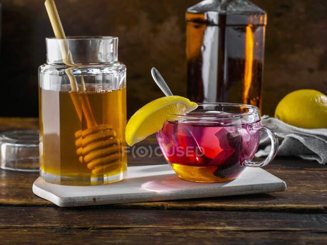 Hot toddy close-up view — Stock Photo