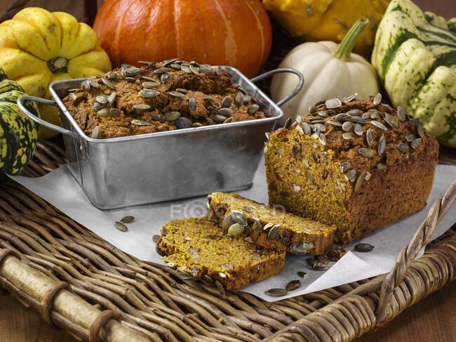 Close-up shot of delicious Winter squash bread — Stock Photo