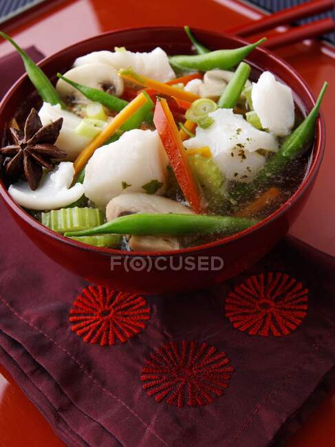 A bowl of fish stew — Stock Photo
