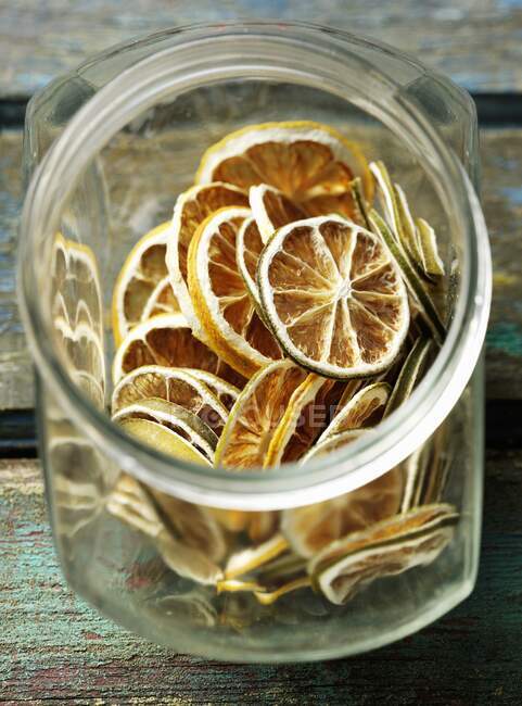 Dried citrus fruit close-up view — Stock Photo