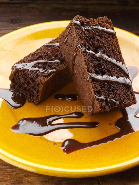 Шоколадний еспресо-торт. — стокове фото