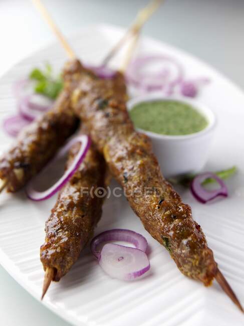 Lamb Kebabs editorial food — Stock Photo