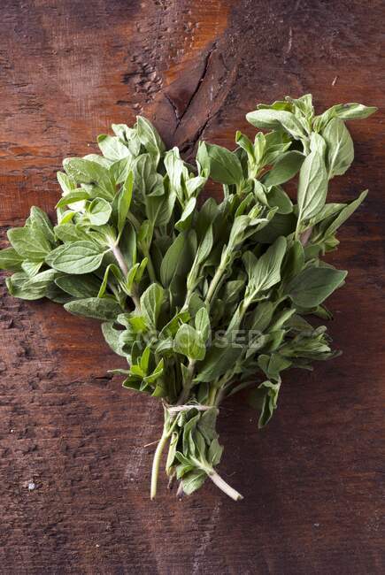 Un petit bouquet de thym aux herbes persistantes — Photo de stock