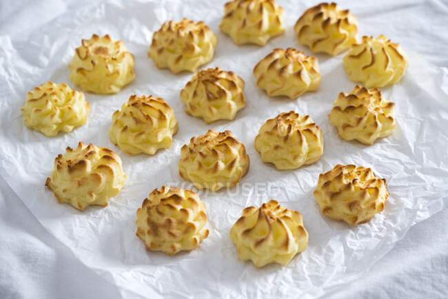 Vegan mashed potato rosettes — Stock Photo