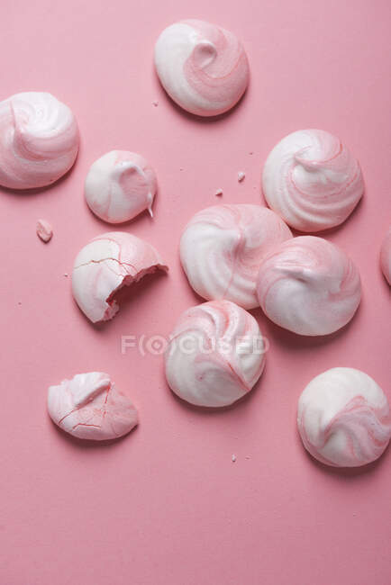 Vista de close-up dos merengues vegan — Fotografia de Stock
