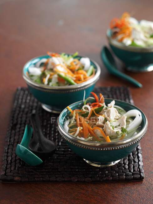 Pho, the traditional soup from Vietnam — Stock Photo