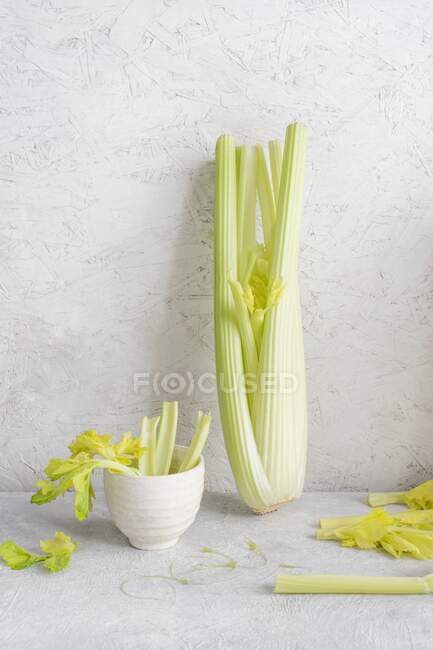 Whole digester and crushed in small bowls — Stock Photo