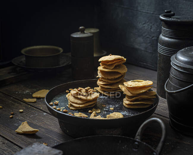 Південноіндійські закуски для Дівалі Таттаї. — стокове фото