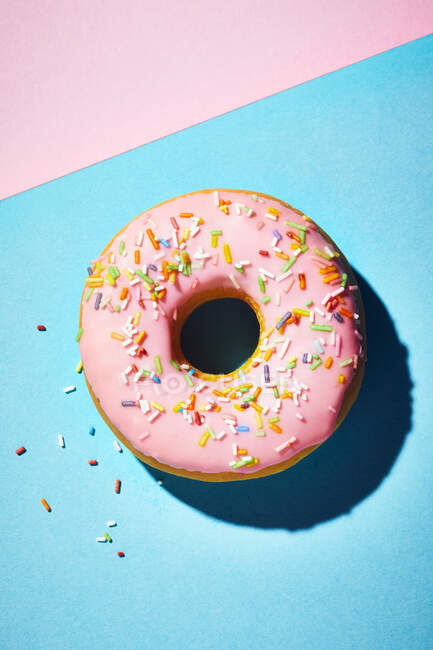 Fresa Donut, disparo de primer plano - foto de stock