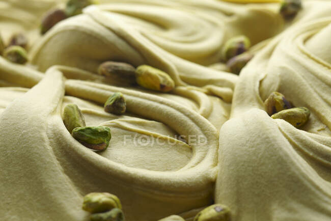 Helado de pistacho cremoso - foto de stock