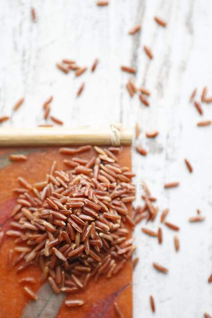 Red rice (seen from above) — Stock Photo