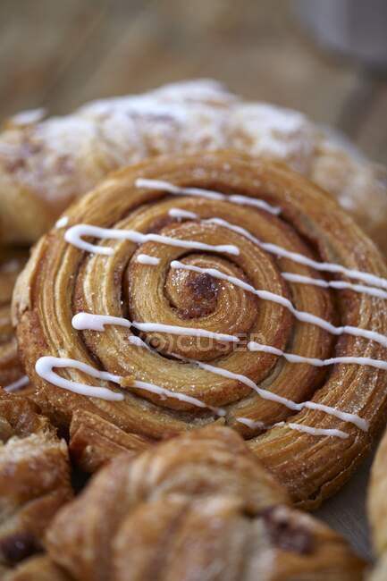 Fresh pastries close-up view — Stock Photo