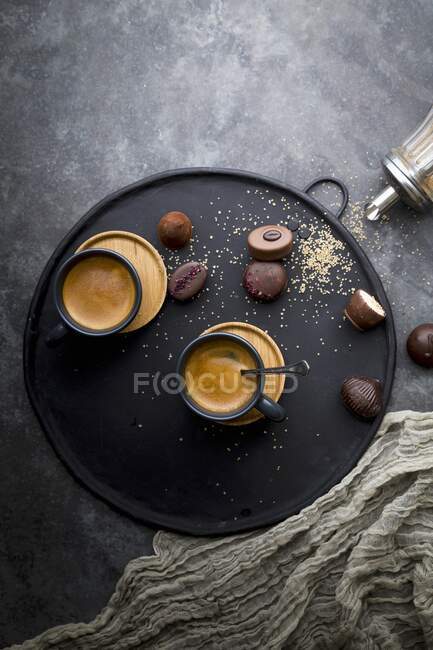 Кофе, эспрессо, кофе и шоколад, кофе-брейк — стоковое фото