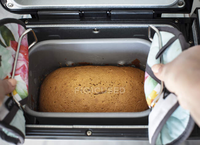 Making a lemon cake — Stock Photo