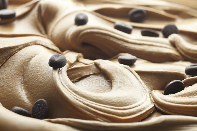 Вершкове кавове морозиво — стокове фото