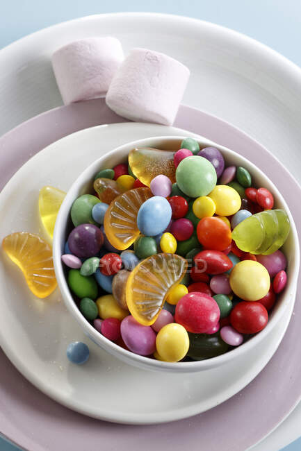 Draghe colorate e gelatine — Foto stock