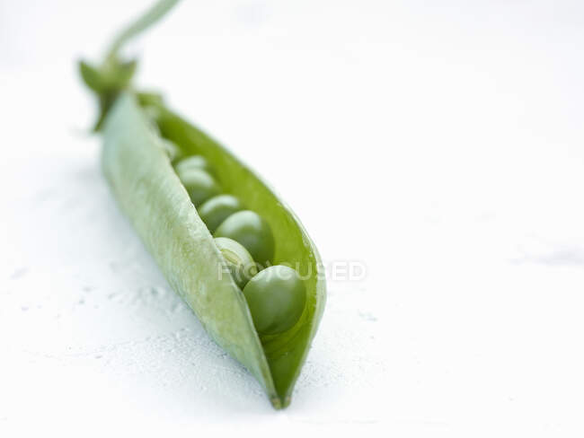 Vista de close-up de ervilha fresca — Fotografia de Stock