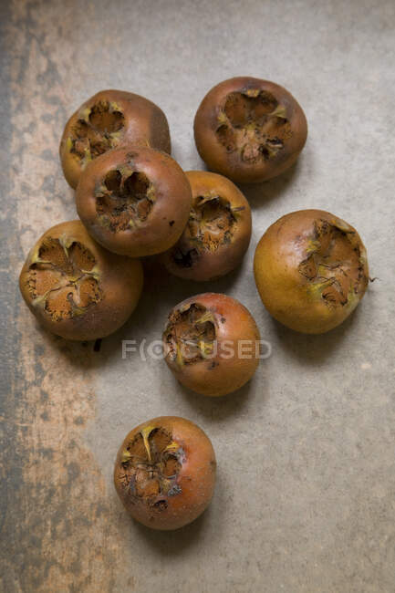 Medlar fruits  close-up view — Stock Photo
