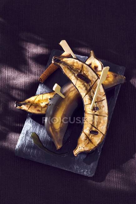 Gebräunte Bananen mit Vanillegeschmack — Stockfoto