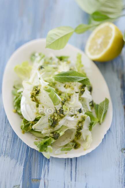 Fennel salad with pesto — Stock Photo