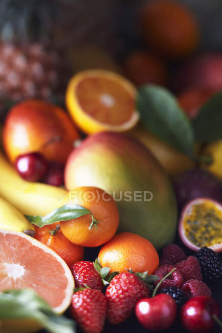 Vida Stlli con fruta - foto de stock
