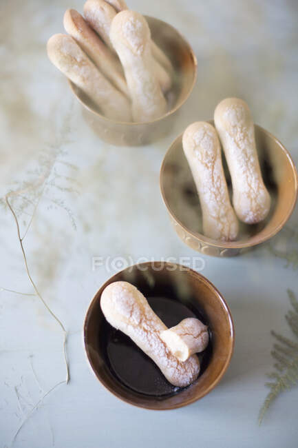 Домашнє печиво з губкою крупним планом — стокове фото