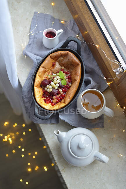 Dutch baby close-up view — Stock Photo