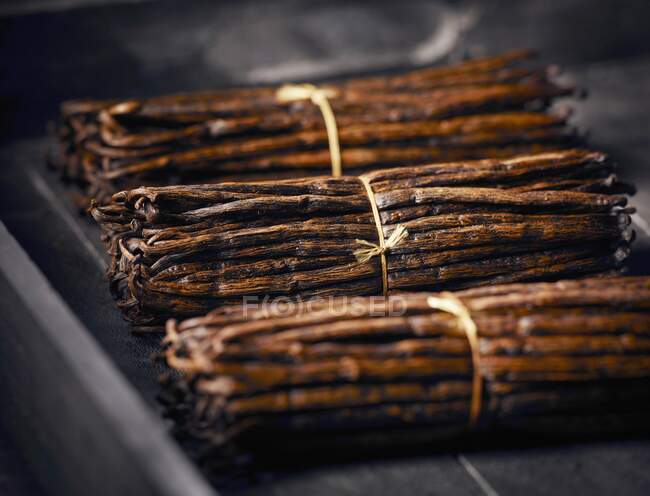 Bundles of vanilla pods — Stock Photo