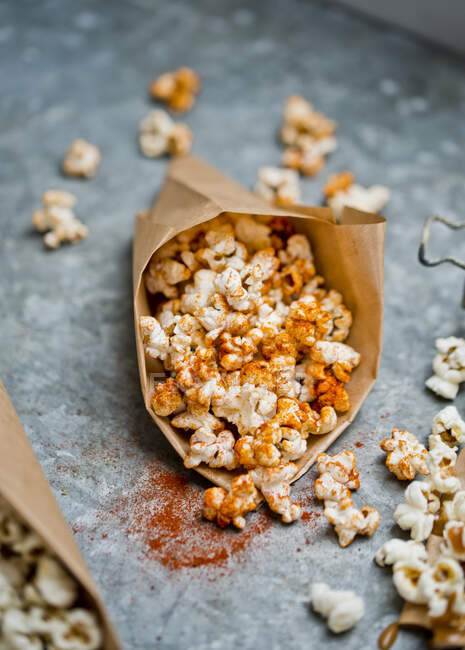 Popcorn au paprika fumé — Photo de stock