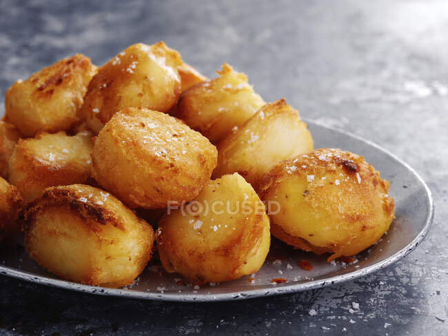Roast Potatoes close-up view — Stock Photo