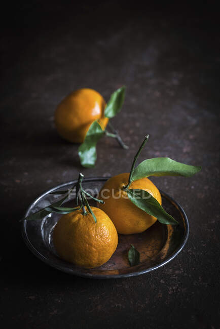 Mandarinas frescas vista de cerca - foto de stock