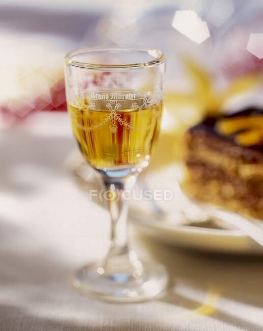 A glass of Grand Marnier — Stock Photo
