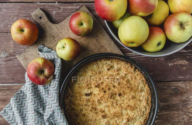 Торт з яблуками. — Stock Photo