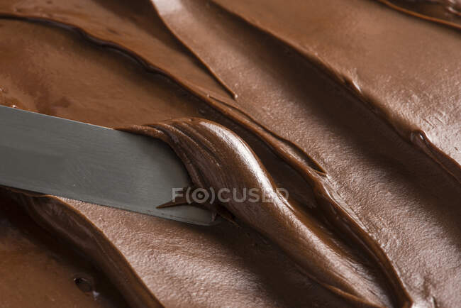 Chocolate cream (full frame) — Stock Photo