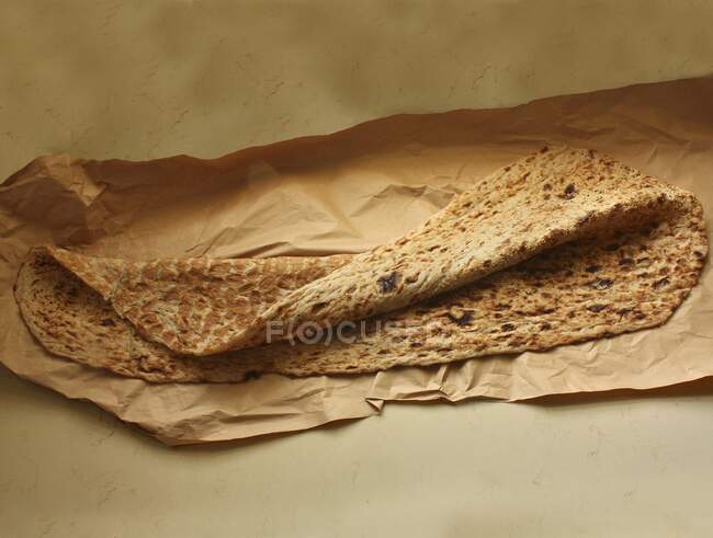 Giant middle eastern flat bread — Stock Photo
