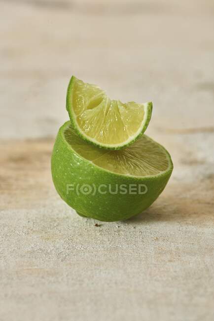 Lime fraîche vue rapprochée — Photo de stock