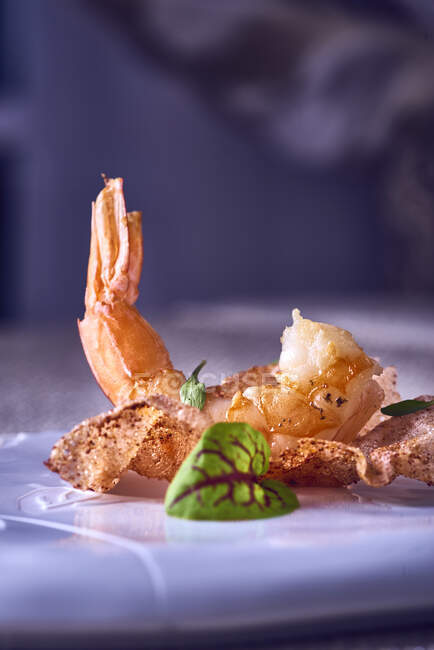 Crevettes tandoori vue rapprochée — Photo de stock