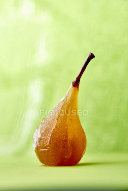 A candied pear close-up view — Stock Photo