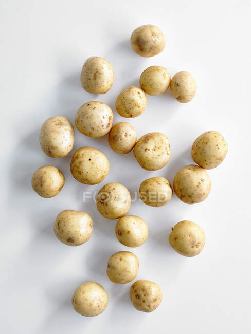 Baby New Potatoes close-up view — Stock Photo