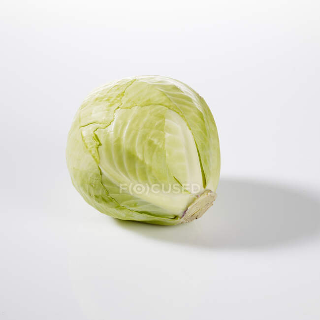 A white cabbage on a white background — Stock Photo