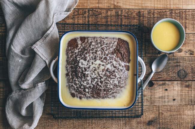 Malva Pudding (dessert from South Africa) — Stock Photo