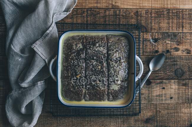 Malva Pudding (dessert from South Africa) — Stock Photo
