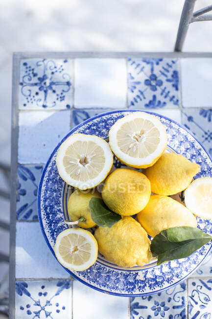 Limões na Sicília vista close-up — Fotografia de Stock