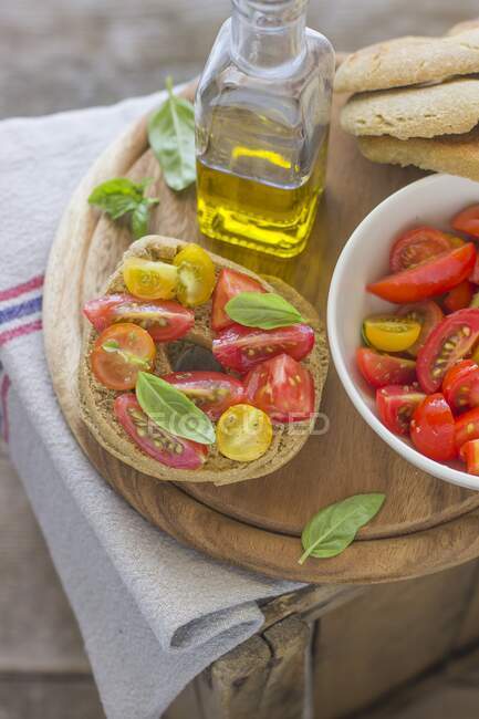 Friselle (a typical italian recipe) — Stock Photo