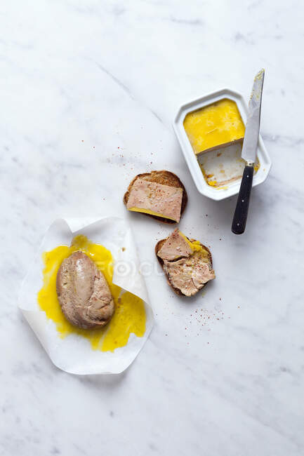 Foie gras close-up view — Stock Photo