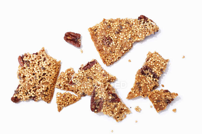 Quinoa cookies with pecans — Stock Photo