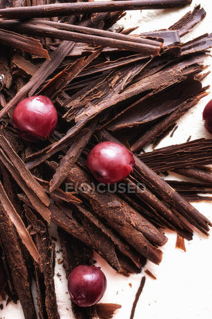 Detail of Black Forest cake — Stock Photo